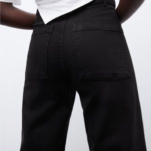 Zara Marine Straight Jean-BLACK